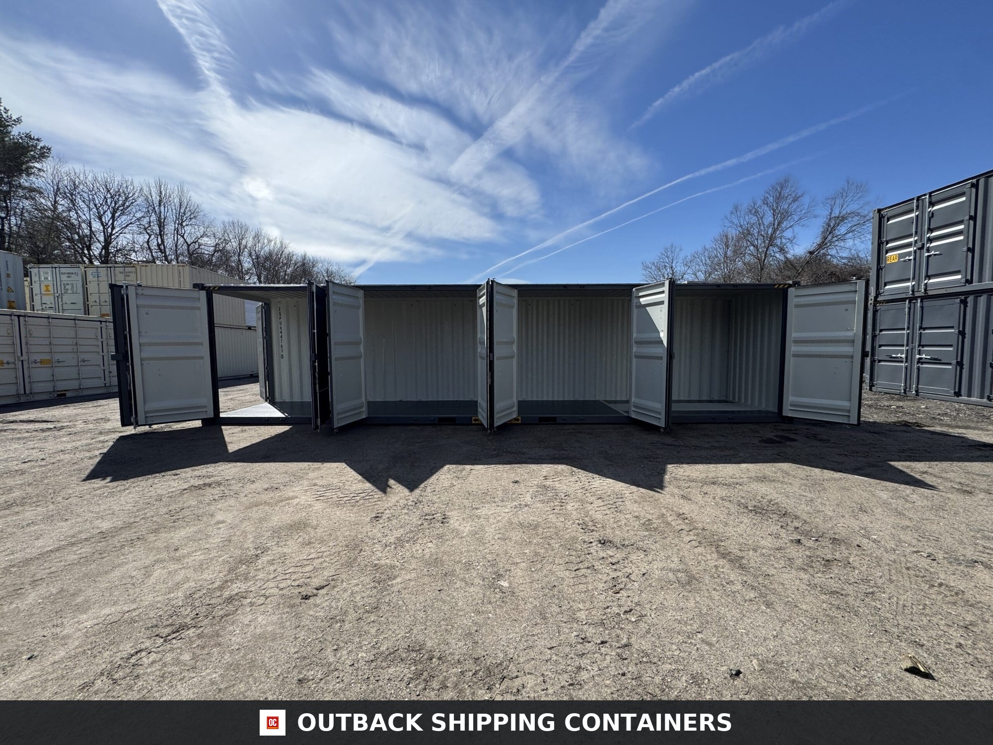 40ft New High Cube Shipping Container – Wind & Watertight – Dk Gray — 40ft — new (image 1 of 12)