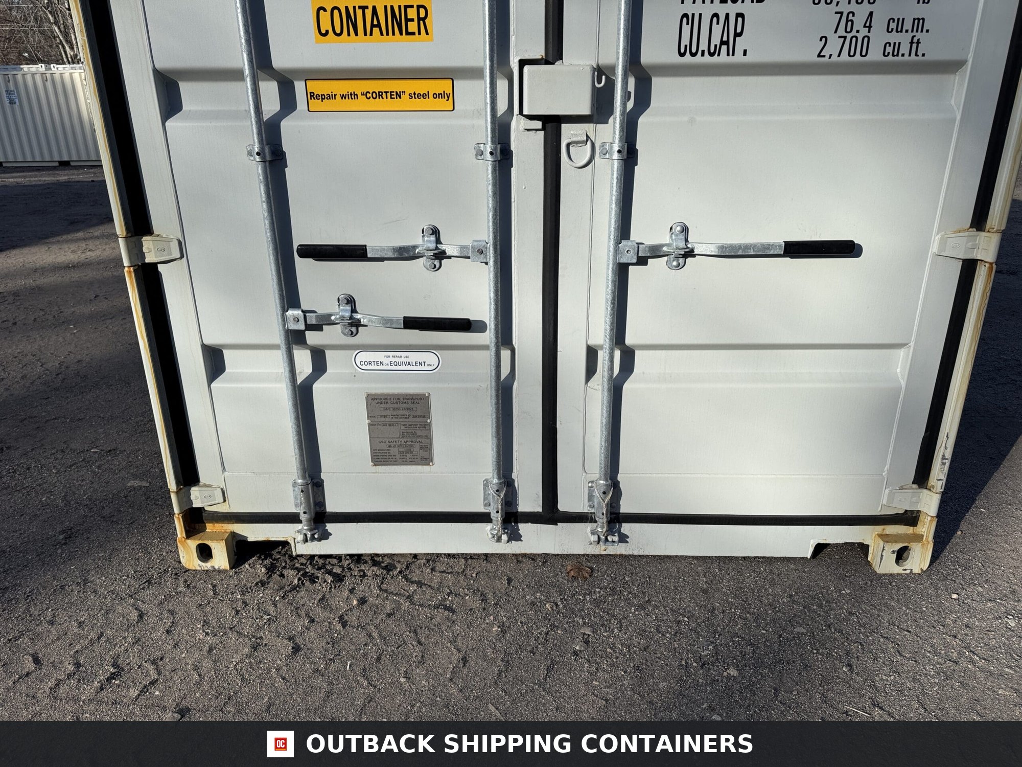 40ft New High Cube Shipping Container – Wind & Watertight – Gray — 40ft — new (image 6 of 12)