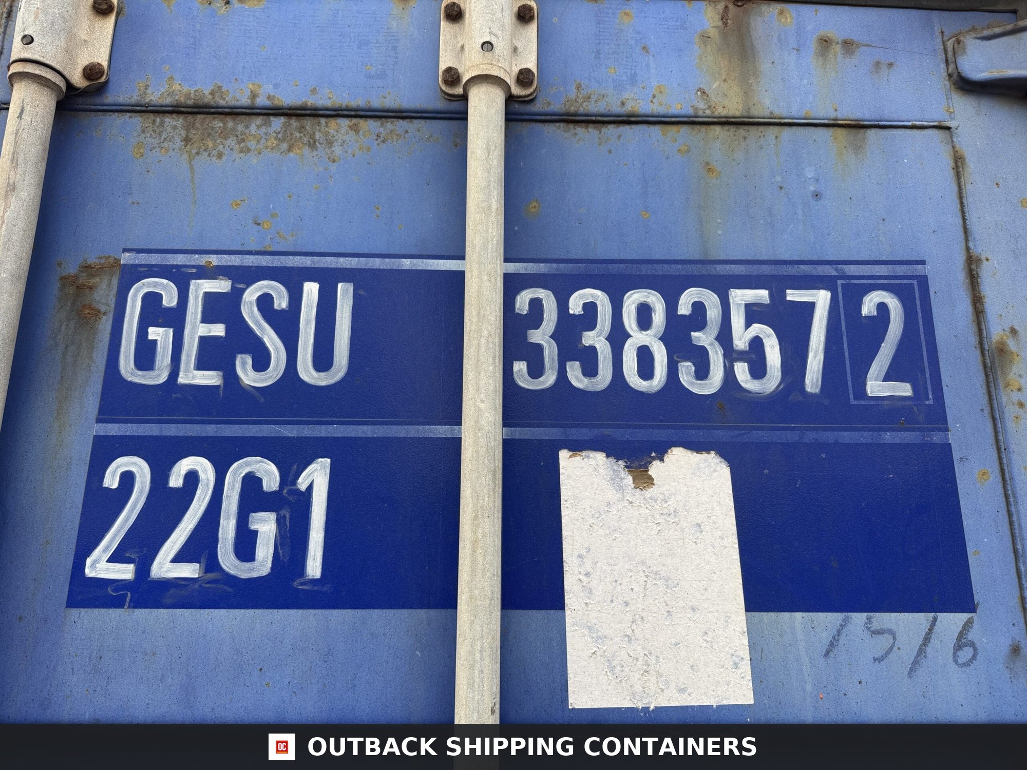 20ft Used Shipping Container – Wind & Watertight – Blue — 20ft — used (image 2 of 12)