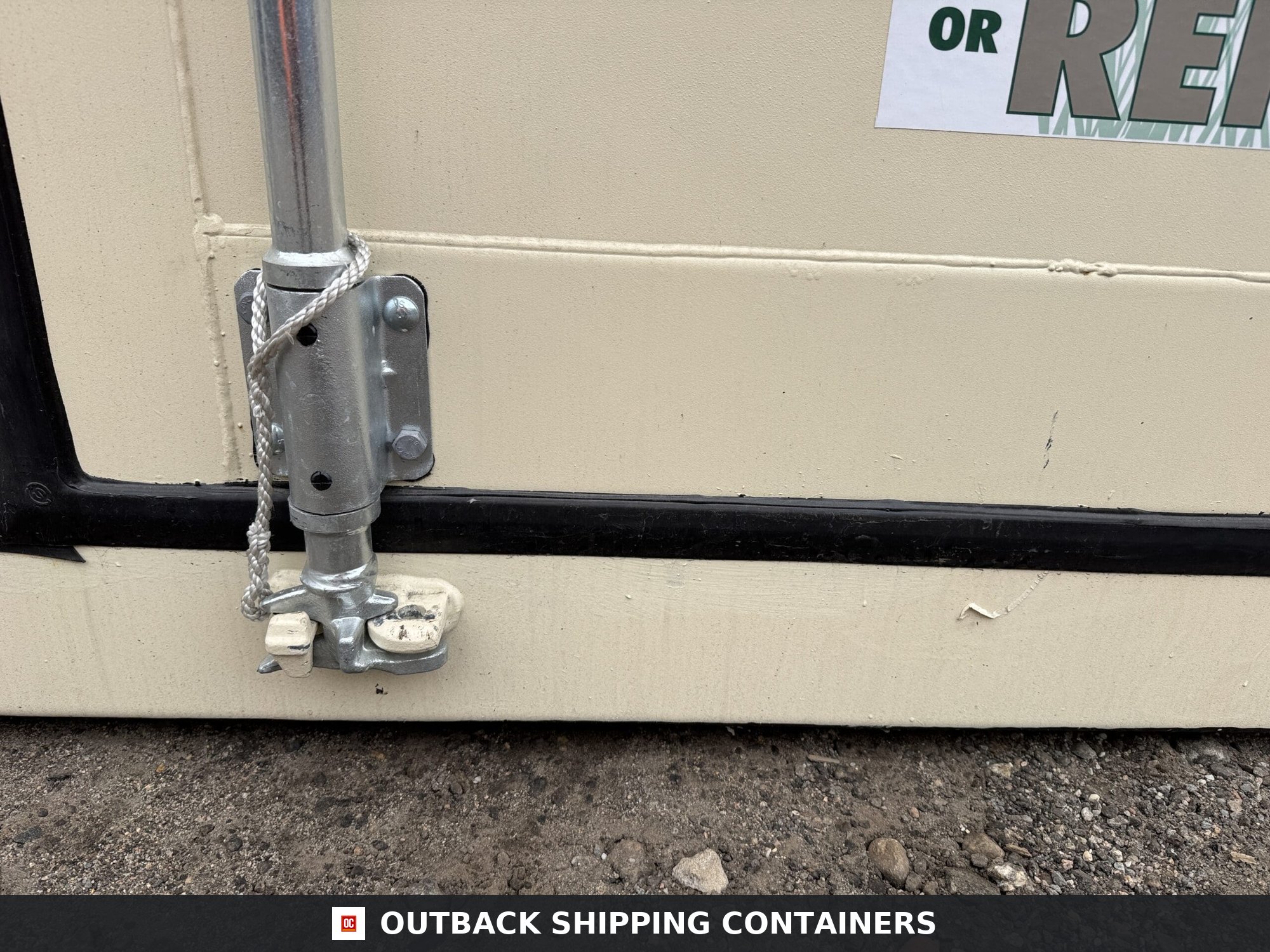 20ft New Shipping Container – Wind & Watertight – Beige — 20ft — new (image 7 of 12)
