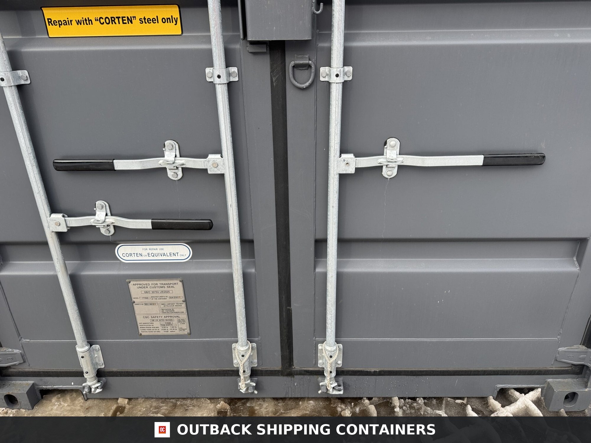 40ft New High Cube Shipping Container – Wind & Watertight – Gray — 40ft — new (image 6 of 12)