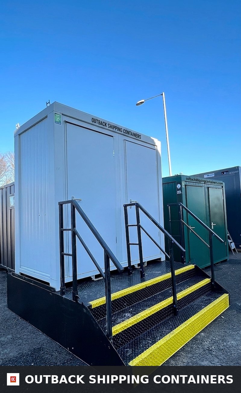 8x5 ft Toilet Block & New Stepped Effluent Waste Tank for Sale — Interior View 8x5 ft Toilet Block & New Stepped Effluent Waste Tank — Brand New Bundle — No B2 — product gallery image 4 of 7