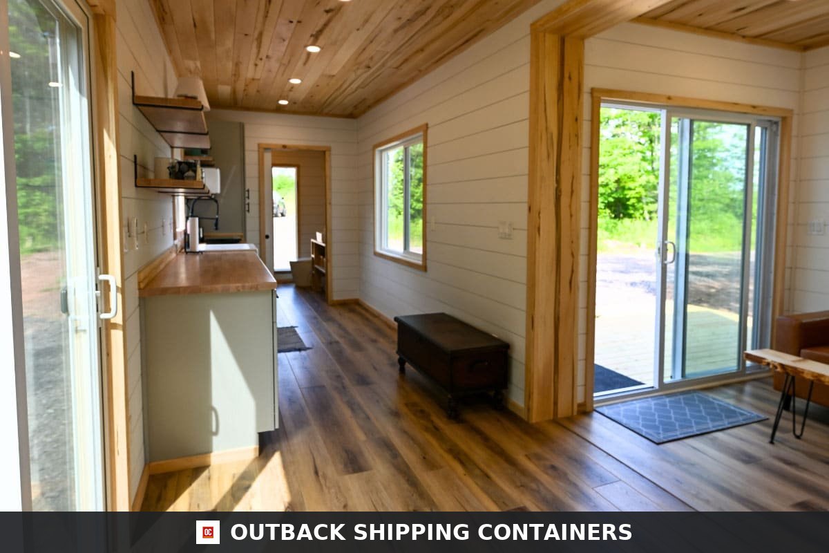 Luxury 2 Bedroom Shipping Container Home | 40ft + 20ft Modern Container — Side Profile View Luxury 2 Bedroom Shipping Container Home | 40ft + 20ft Modern Container House | The Fulton — 20ft — new (image 2 of 14)