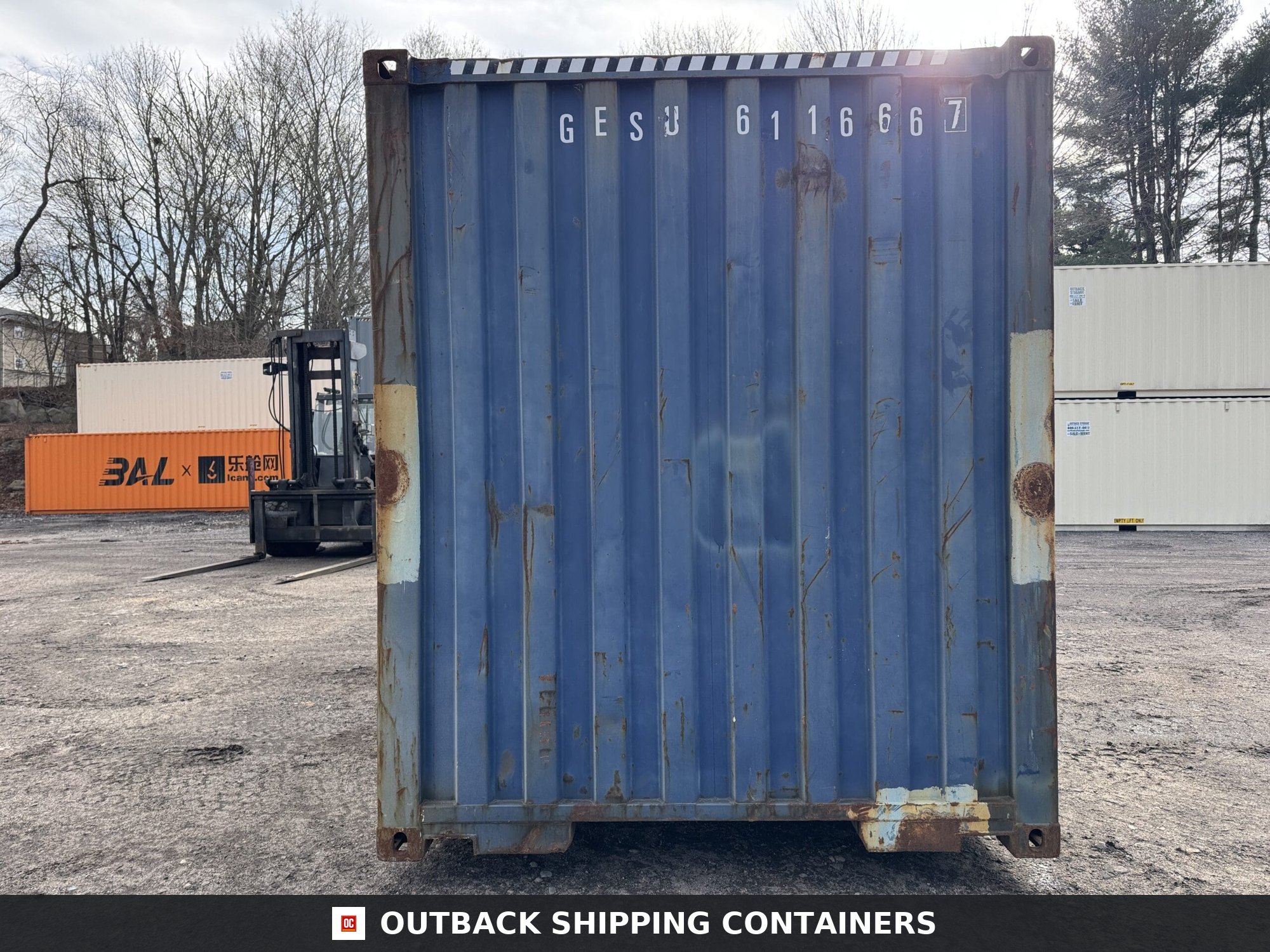 40ft Used High Cube Shipping Container – Wind & Watertight – Blue — 40ft — used (image 9 of 12)