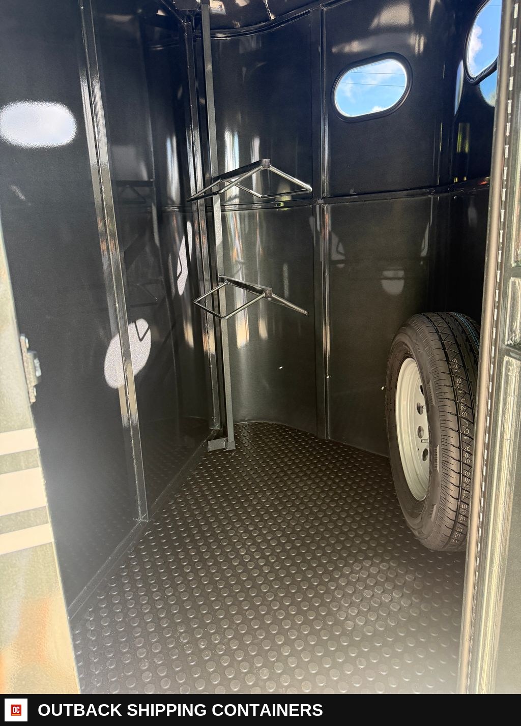 New 2027 Bee Trailers 6 x 13 2 Horse Trailer 7k GVWR — Undercarriage, Axles And Suspension | Outback Shipping Containers New 2027 Bee Trailers 6 x 13 2 Horse Trailer 7k GVWR for sale — undercarriage, axles and suspension