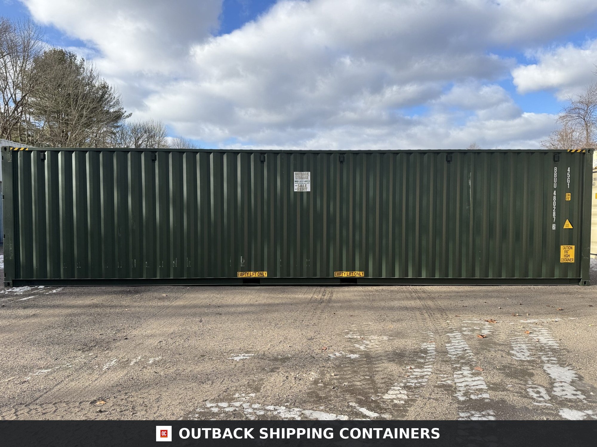 40ft New High Cube Shipping Container – Wind & Watertight – Green — 40ft — new (image 9 of 12)