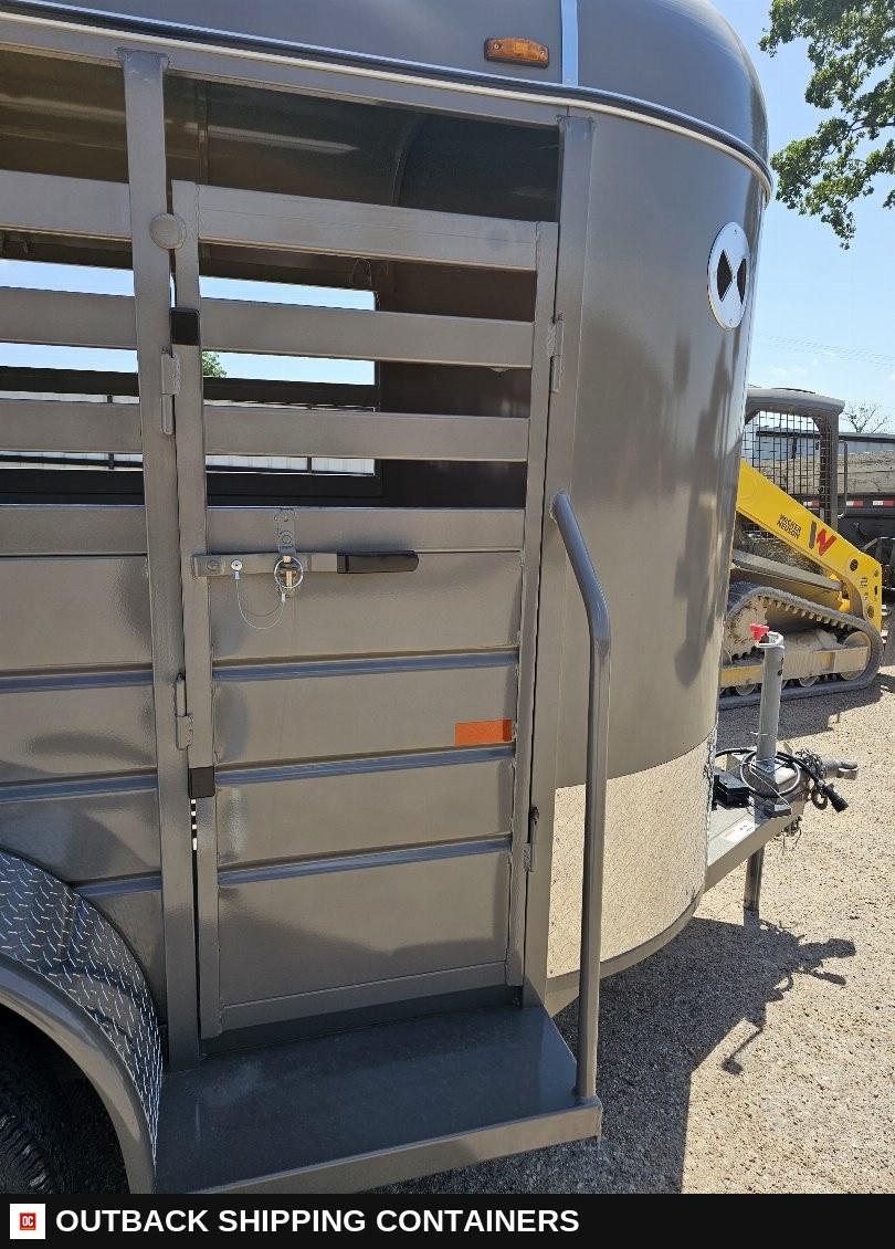 2025 WW AA 5X12 Stock / Stock Combo Trailer — Driver-Side Profile | Outback Shipping Containers 2025 WW AA 5X12 Stock / Stock Combo Trailer for sale — driver-side profile