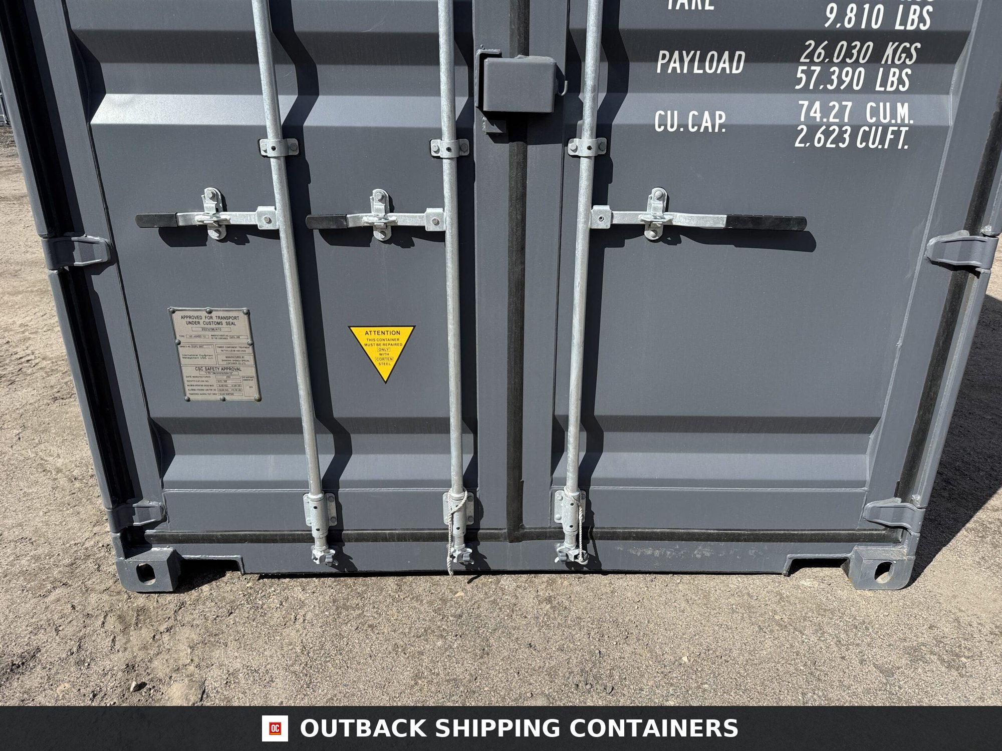 40ft New High Cube Shipping Container – Wind & Watertight – Dk Gray — 40ft — new (image 6 of 12)