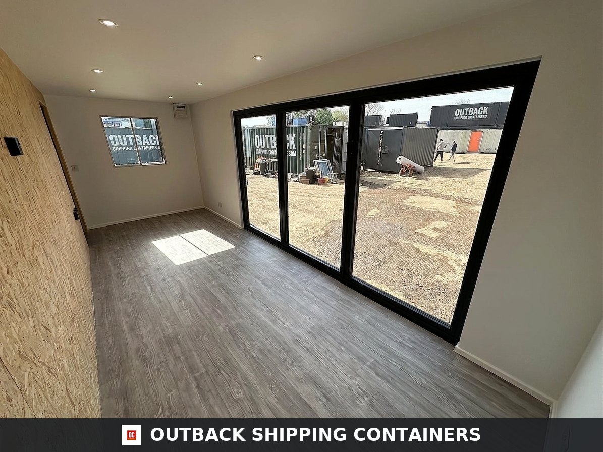 21x8ft for Sale — Rear Exterior View | Outback Shipping Containers 21x8ft — CUSTOM Cabin — image 4 of 15