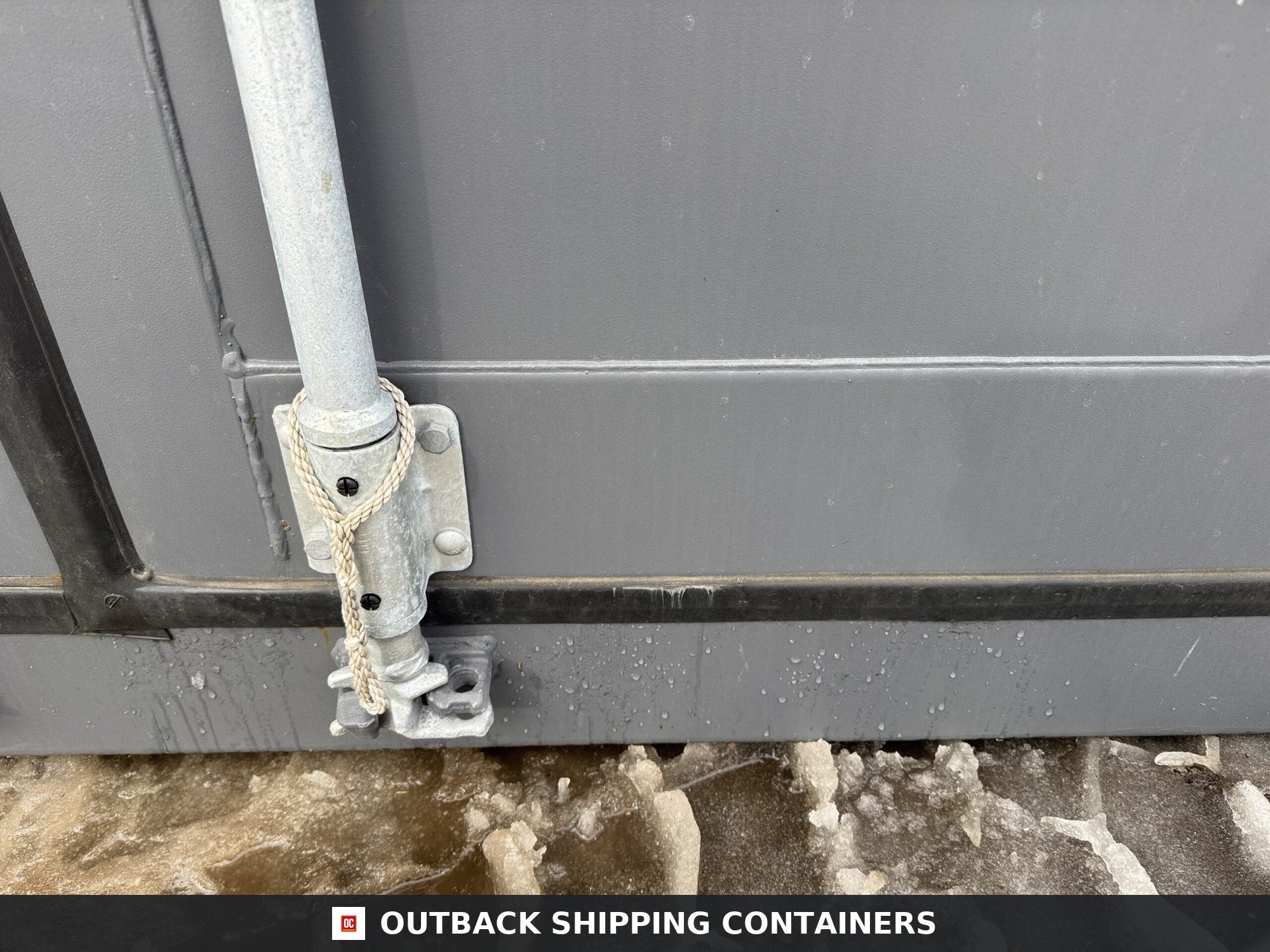 40ft New High Cube Shipping Container – Wind & Watertight – Gray — 40ft — new (image 7 of 12)