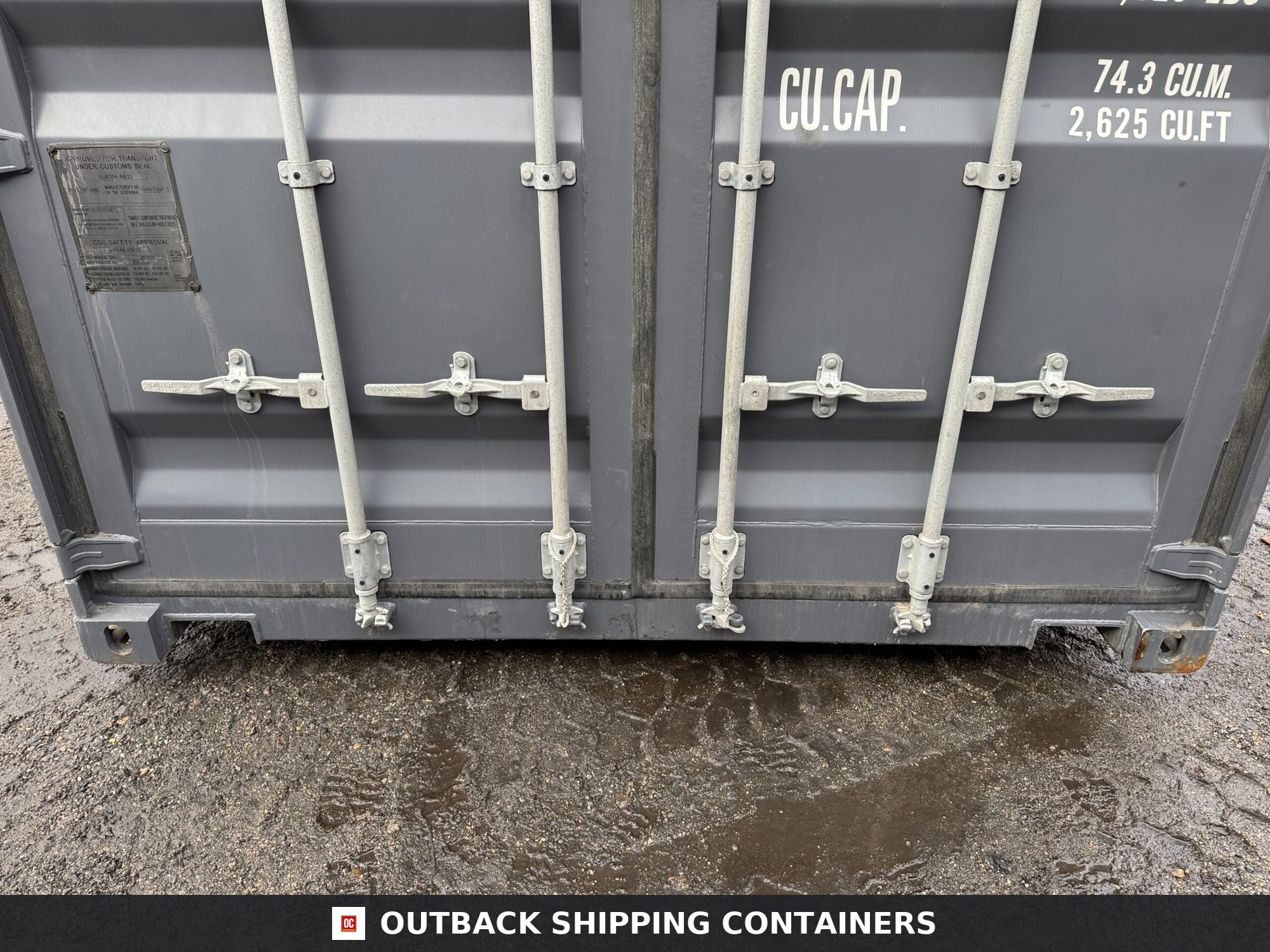 40ft New High Cube Shipping Container – Wind & Watertight – Dk Gray — 40ft — new (image 6 of 12)