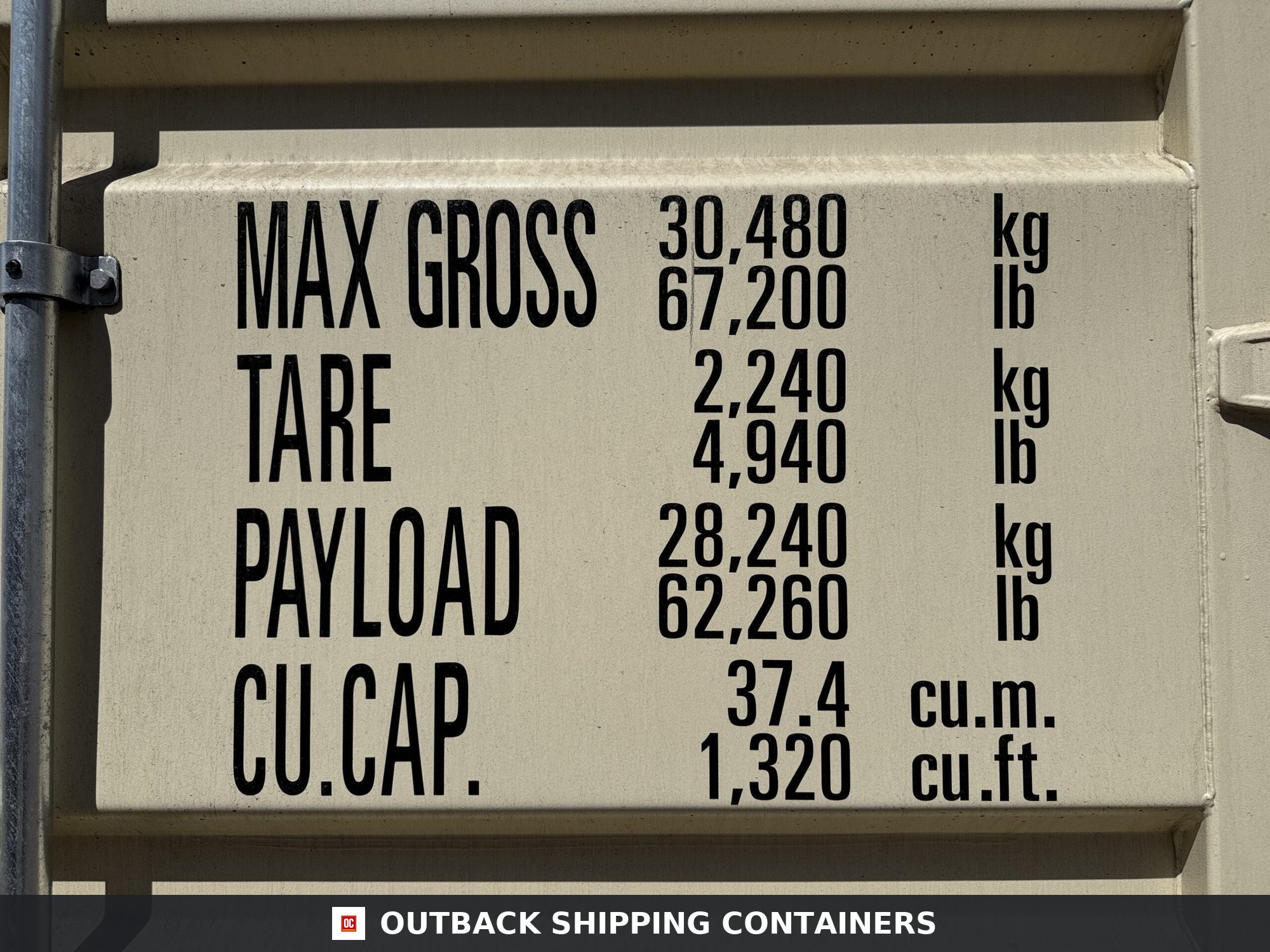 20ft New High Cube Shipping Container – Wind & Watertight – Beige — 20ft — new (image 4 of 12)