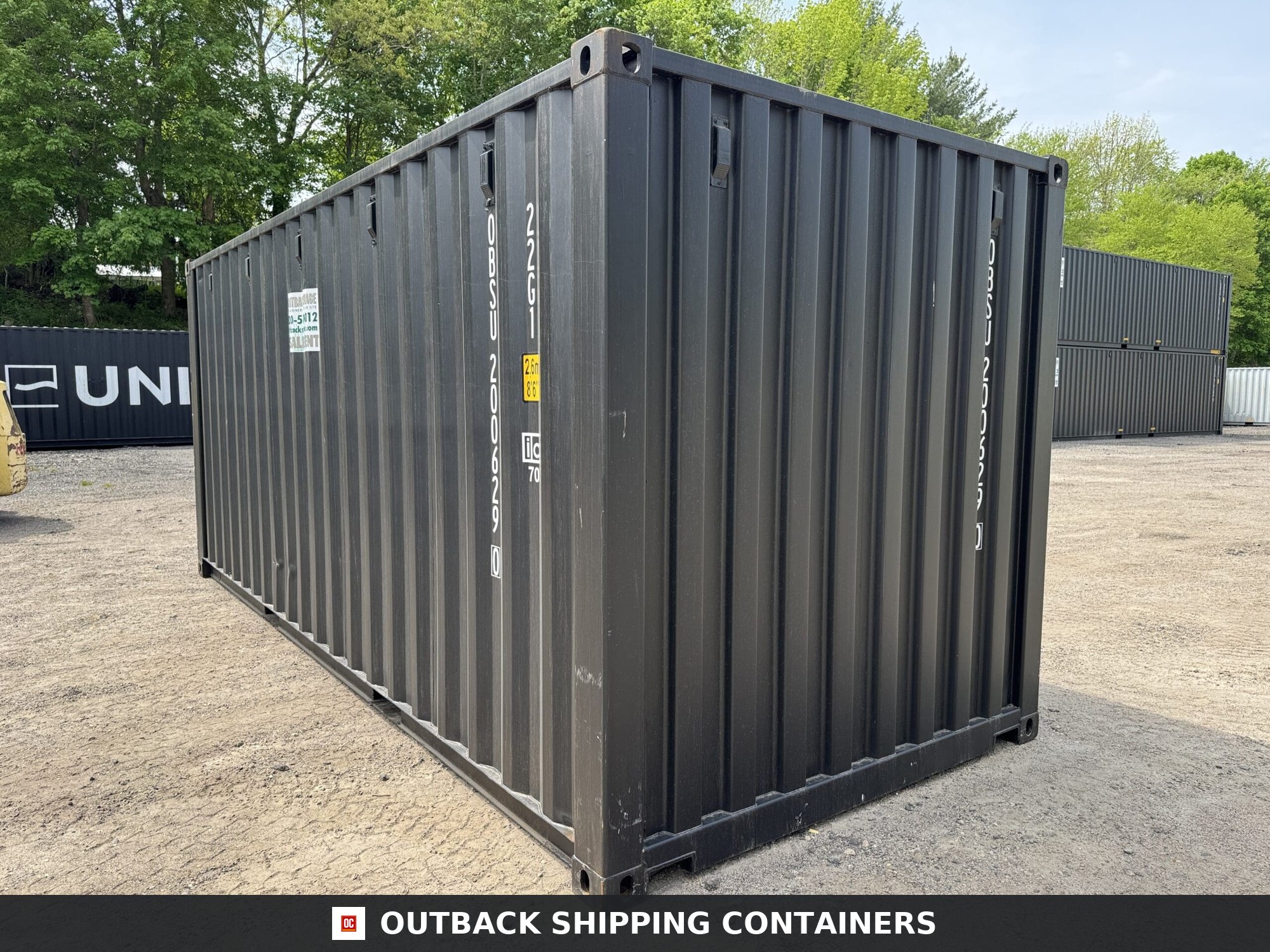 20ft New Shipping Container – Wind & Watertight – Black — 20ft — new (image 8 of 12)