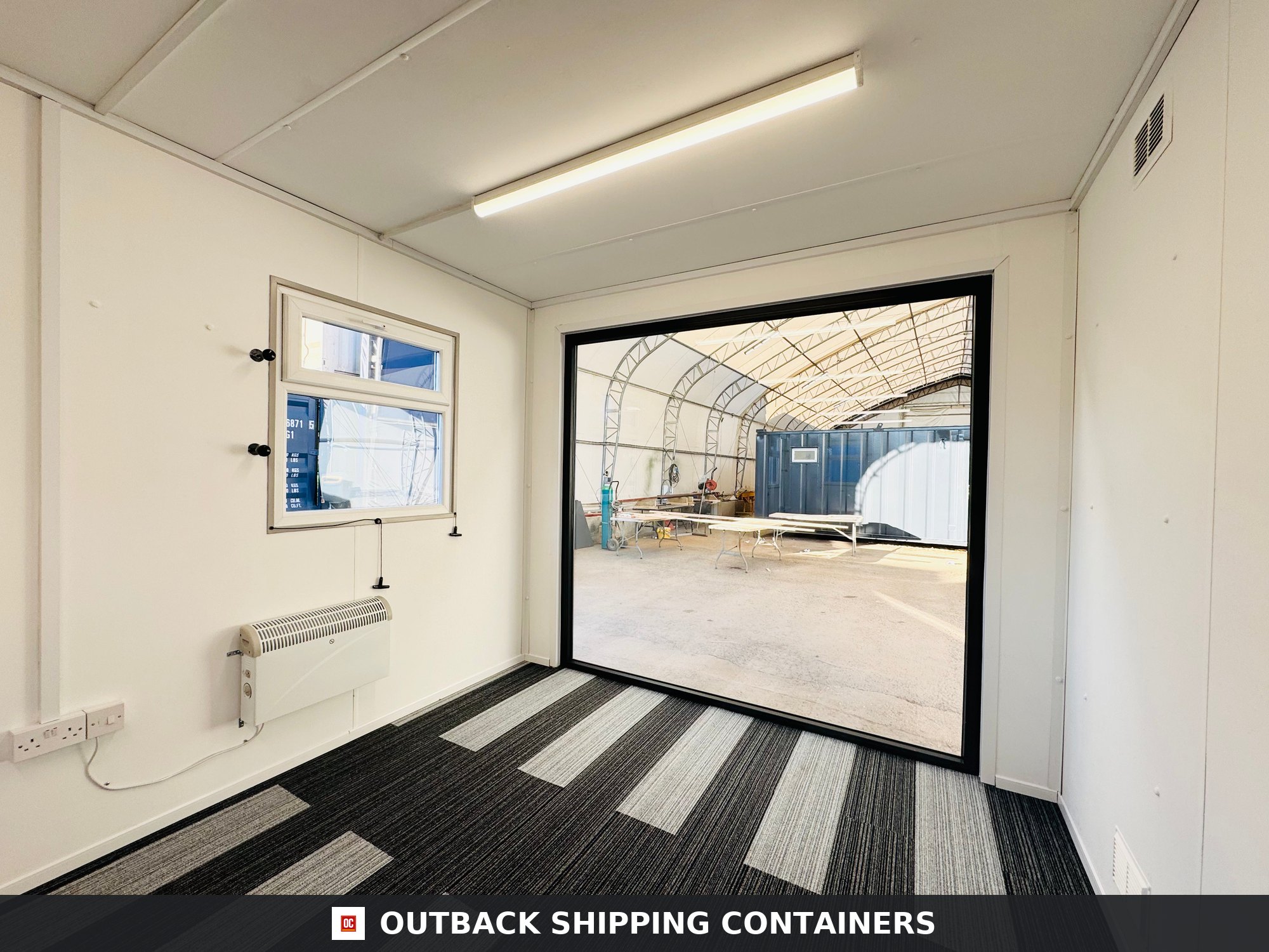 32x10ft Cabin for Sale — Interior Detail | Outback Shipping Containers 2 3 4 5 32x10ft Cabin — CUSTOM — image 6 of 15
