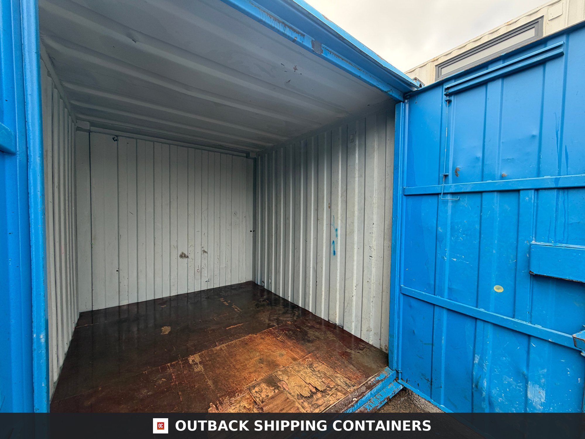 10x8 ft Anti-Vandal Store 10ft x 8ft for Sale — Side Profile View | Outback Shipping Containers 10x8 ft Anti-Vandal Store — Storage Container (Unrefurbished) — gallery view 2