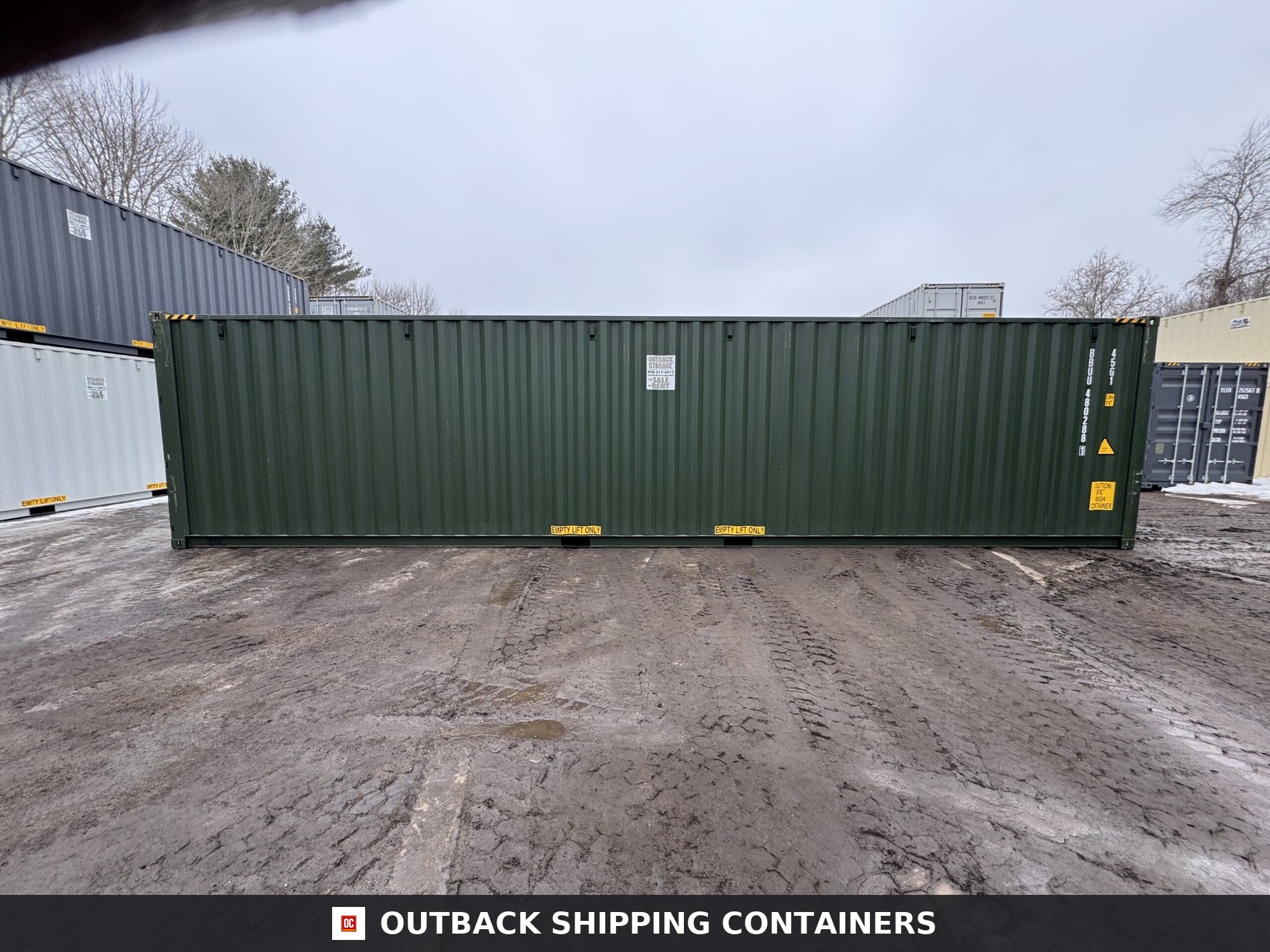40ft New High Cube Shipping Container – Wind & Watertight – Green — 40ft — new (image 9 of 12)