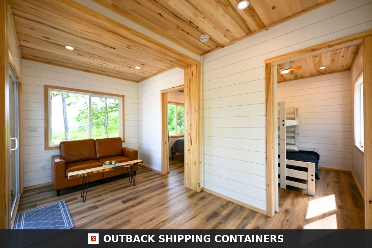 Luxury 2 Bedroom Shipping Container Home | 40ft + 20ft Modern Container — Interior Detail Luxury 2 Bedroom Shipping Container Home | 40ft + 20ft Modern Container House | The Fulton — 20ft — new (image 6 of 14)