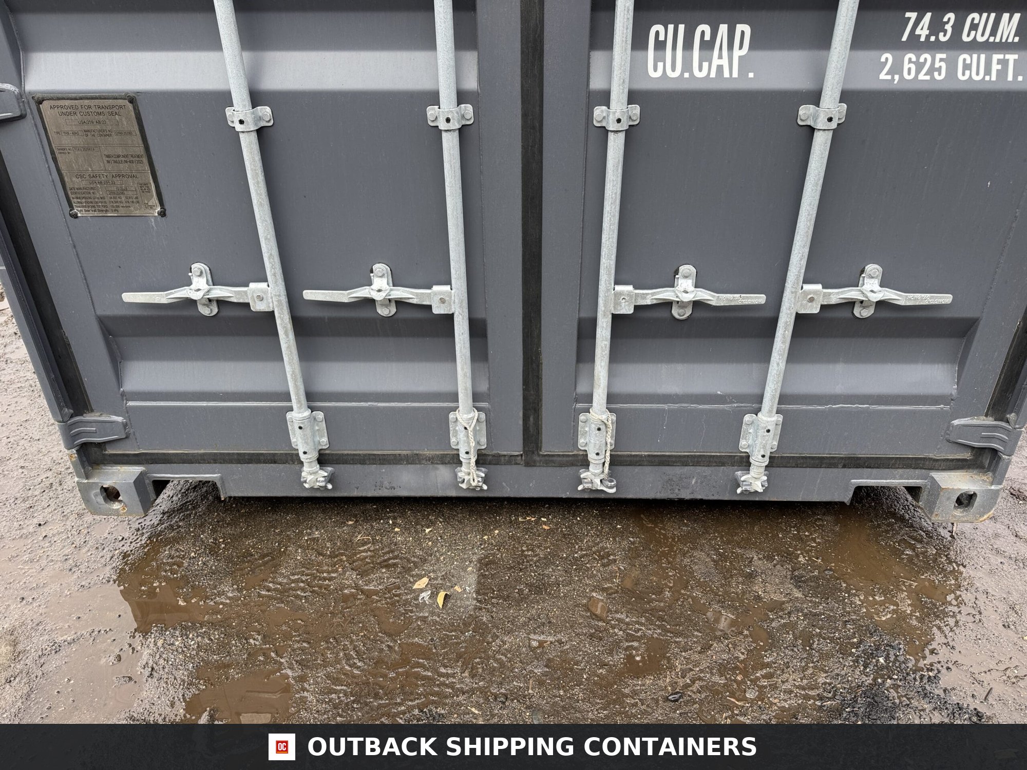 40ft New High Cube Shipping Container – Wind & Watertight – Dk Gray — 40ft — new (image 6 of 12)