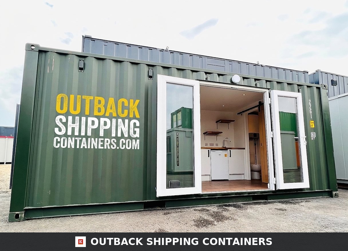 20x8 ft Shipping Container House / Annex Conversion 20X8FT for Sale — Three-Quarter Angle View CD-OBB-20 20x8 ft Shipping Container House / Annex Conversion — Contai — angle 3
