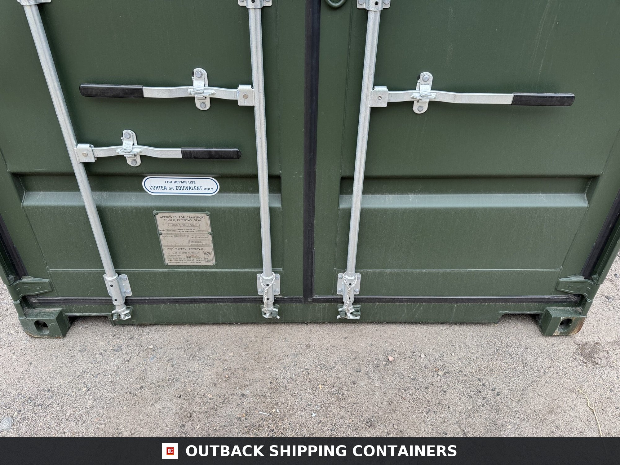 20ft New High Cube Shipping Container – Wind & Watertight – Green — 20ft — new (image 6 of 12)