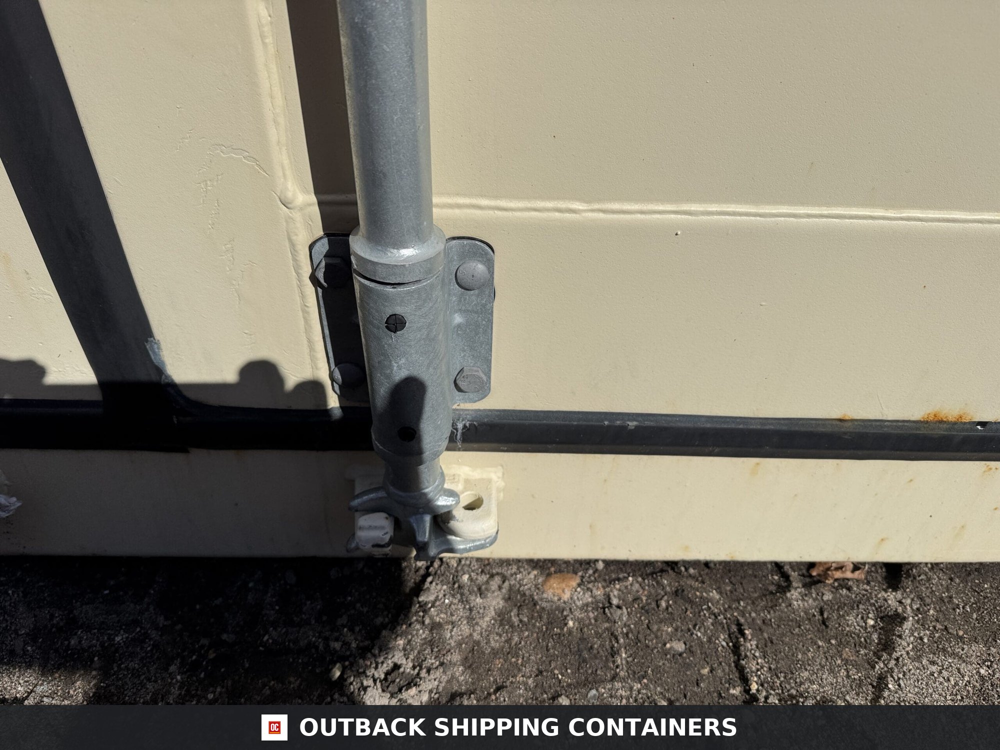 20ft Used Shipping Container – Wind & Watertight – Beige — 20ft — used (image 7 of 12)