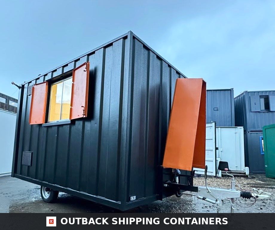 Groundhog Towable Mobile Welfare | Towable Toilet & Canteen | Self — Side Profile View 2 3 4 Groundhog Towable Mobile Welfare | Towable Toilet & Canteen | Self contained Cabin | GP 360 | No 1342