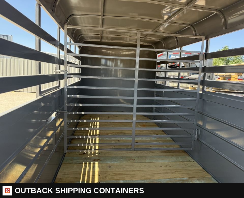 2026 WW AA 6x16 Livestock Stock Combo Trailer — Center Divider Gate | Outback Shipping Containers 2026 WW AA 6x16 Livestock Stock Combo Trailer for sale — center divider gate