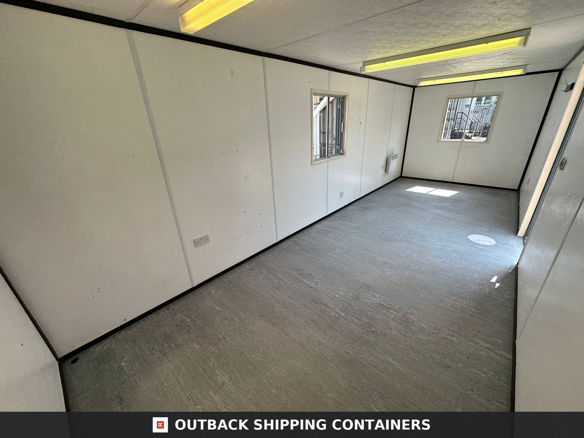 24x9ft for Sale — Rear Exterior View | Outback Shipping Containers 24x9ft — Office / Canteen — Building Site Accommodation — Portable Anti-Vandal - image 3