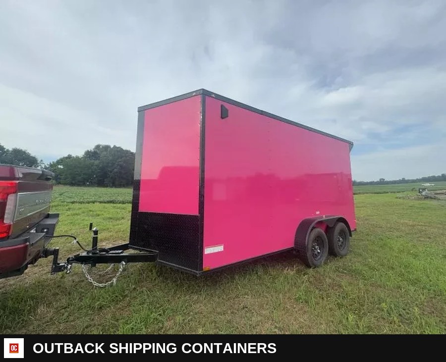 2026 Quality Cargo 7x14 Cargo / Enclosed Trailer — Serving Window And Hatch | Outback Shipping Containers 2026 Quality Cargo 7x14 Cargo / Enclosed Trailer for sale — serving window and hatch