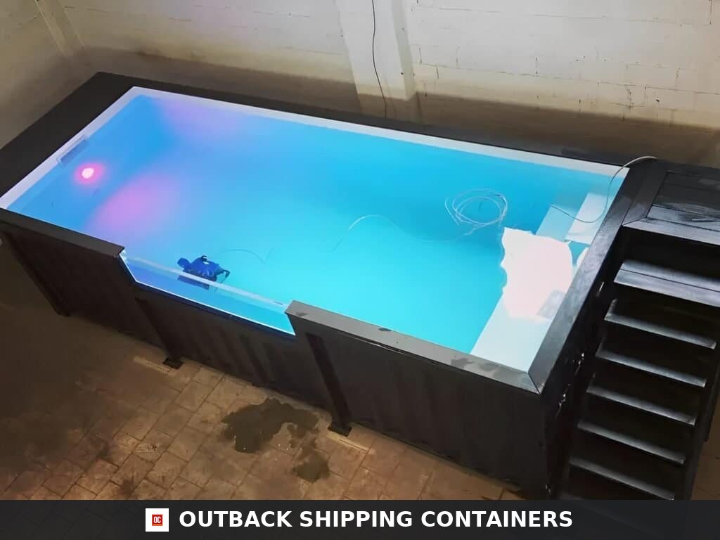 20ft Shipping Container Swimming Pool with Convenient Side Staircase — 20ft — new (image 1 of 10)