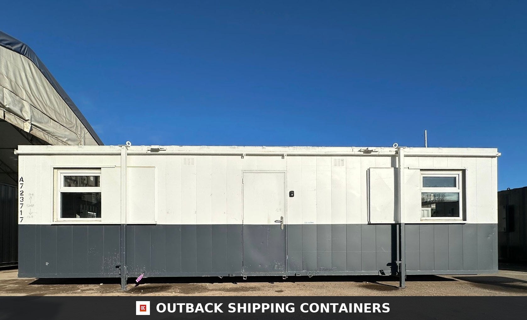 32x10ft for Sale — Roof and Structural Detail | Outback Shipping Containers 32x10ft — Canteen / Office — Building Site Accommodation — Portable Anti-Vandal - image 9