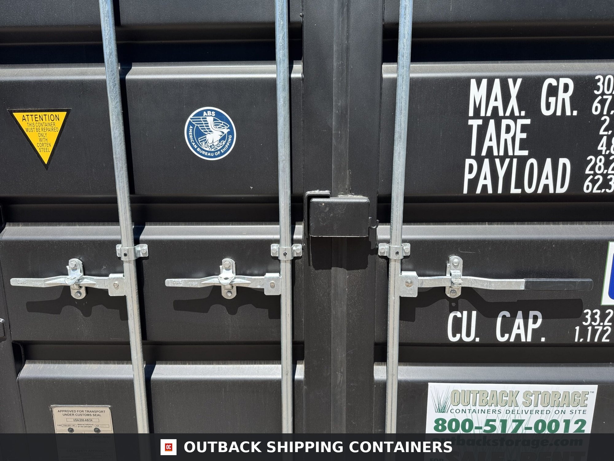 20ft New Shipping Container – Wind & Watertight – Black — 20ft — new (image 4 of 12)
