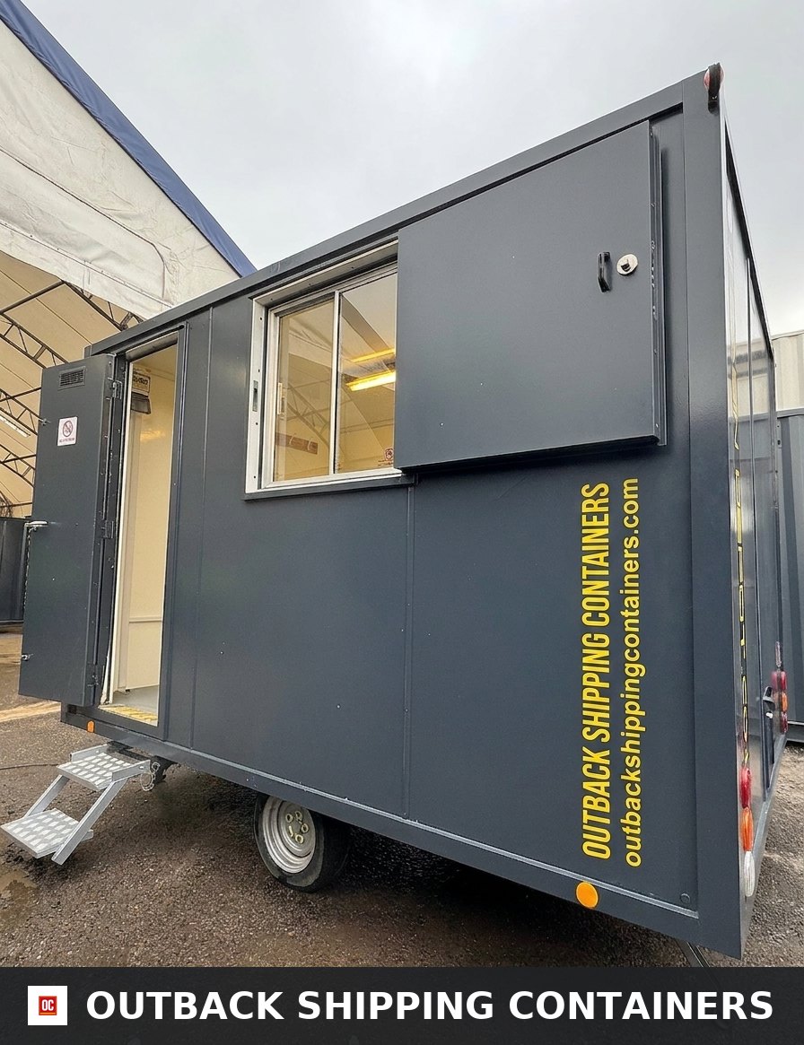 Towable Office Unit | AJC Towable Welfare Office | No 1053 for Sale — Side Profile View Towable Office Unit | AJC Towable Welfare Office | No 1053