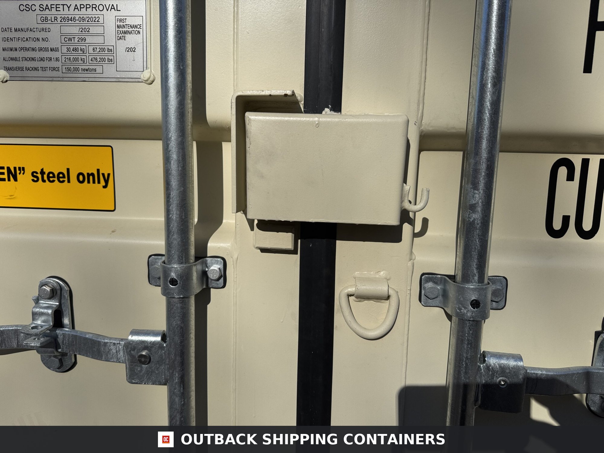 20ft New Shipping Container – Wind & Watertight – Beige — 20ft — new (image 5 of 12)