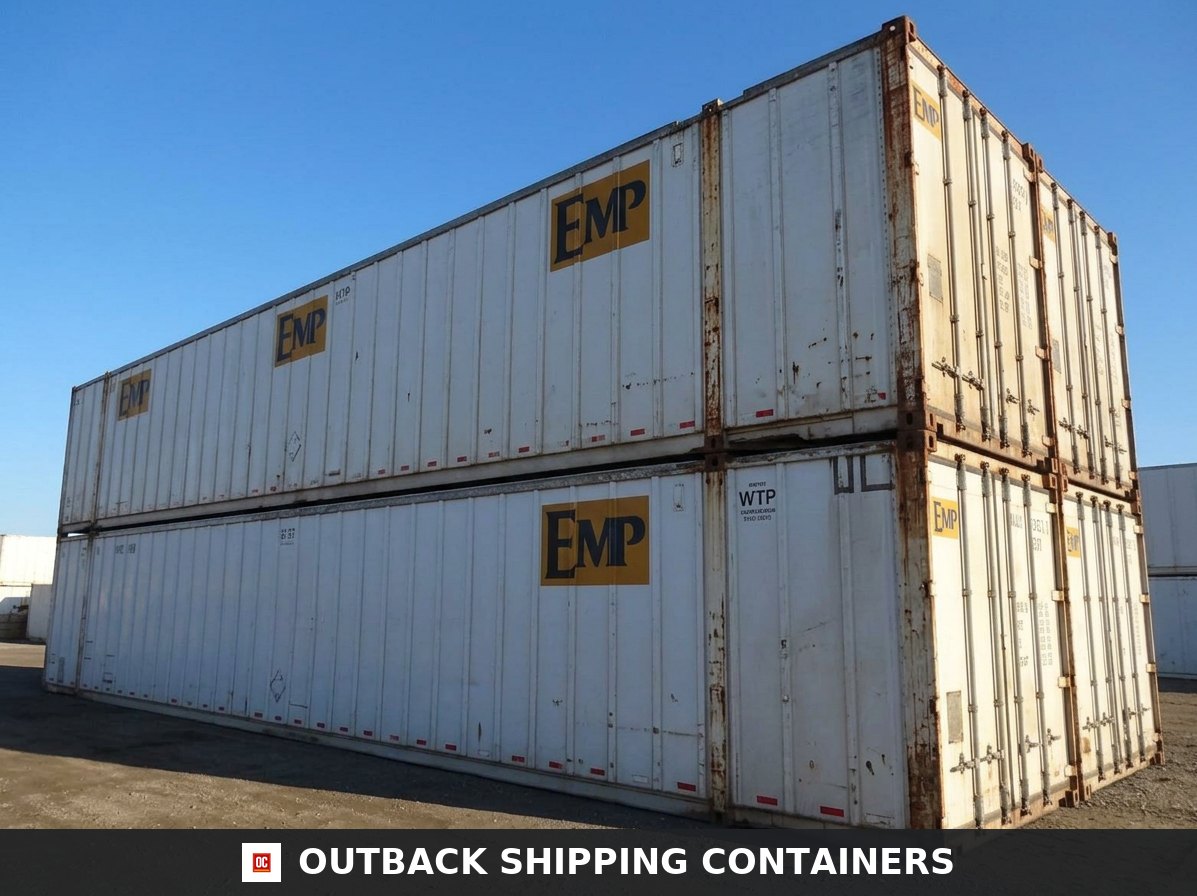 Used 53ft High Cube Shipping Container for Sale — Interior View | Outback Shipping Containers Used 53ft High Cube Shipping Container – Galvanized Aluminum — 53ft — used — storage containers (image 5 of 6)