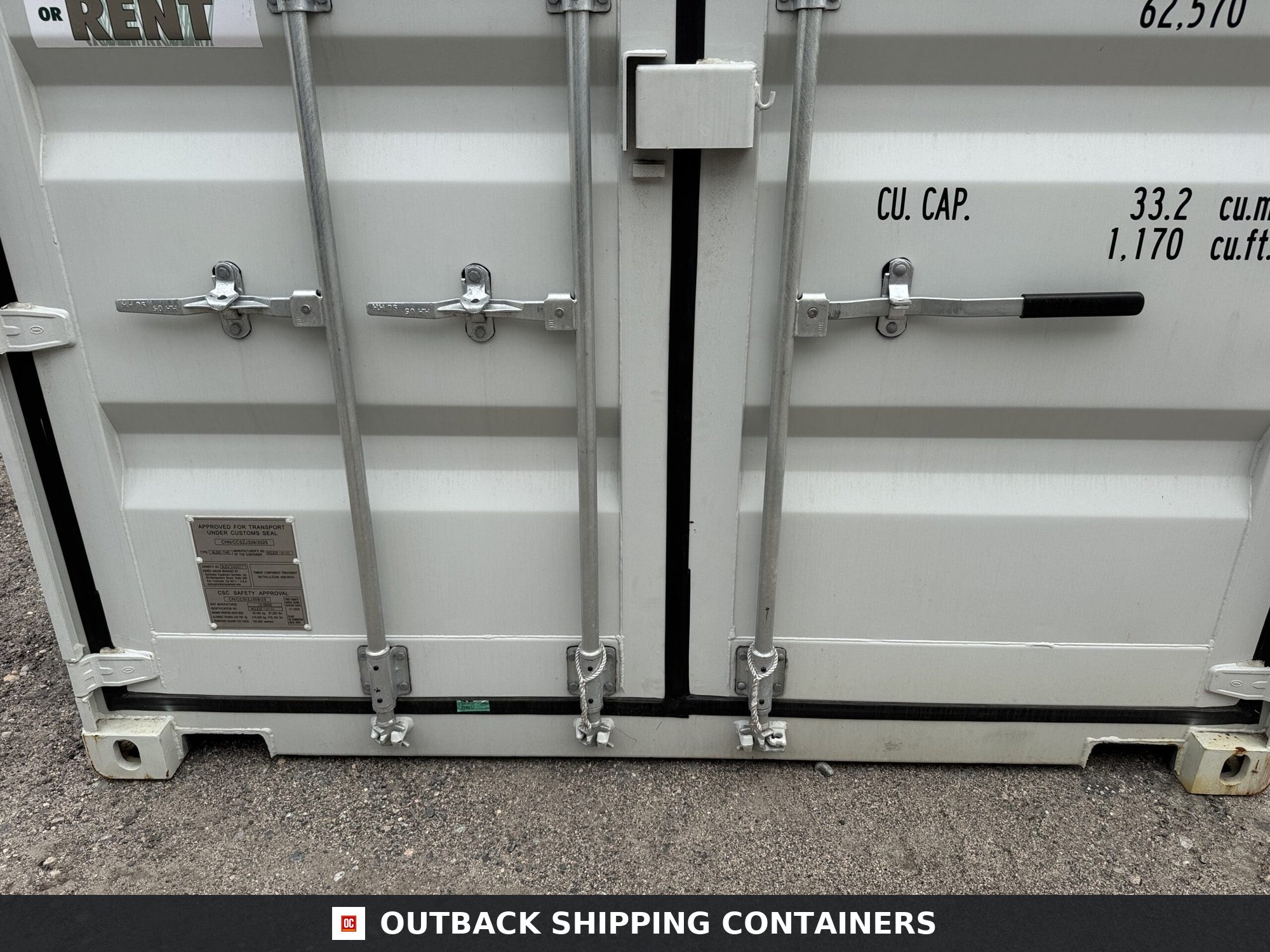 20ft New Shipping Container – Wind & Watertight – Gray — 20ft — new (image 6 of 12)