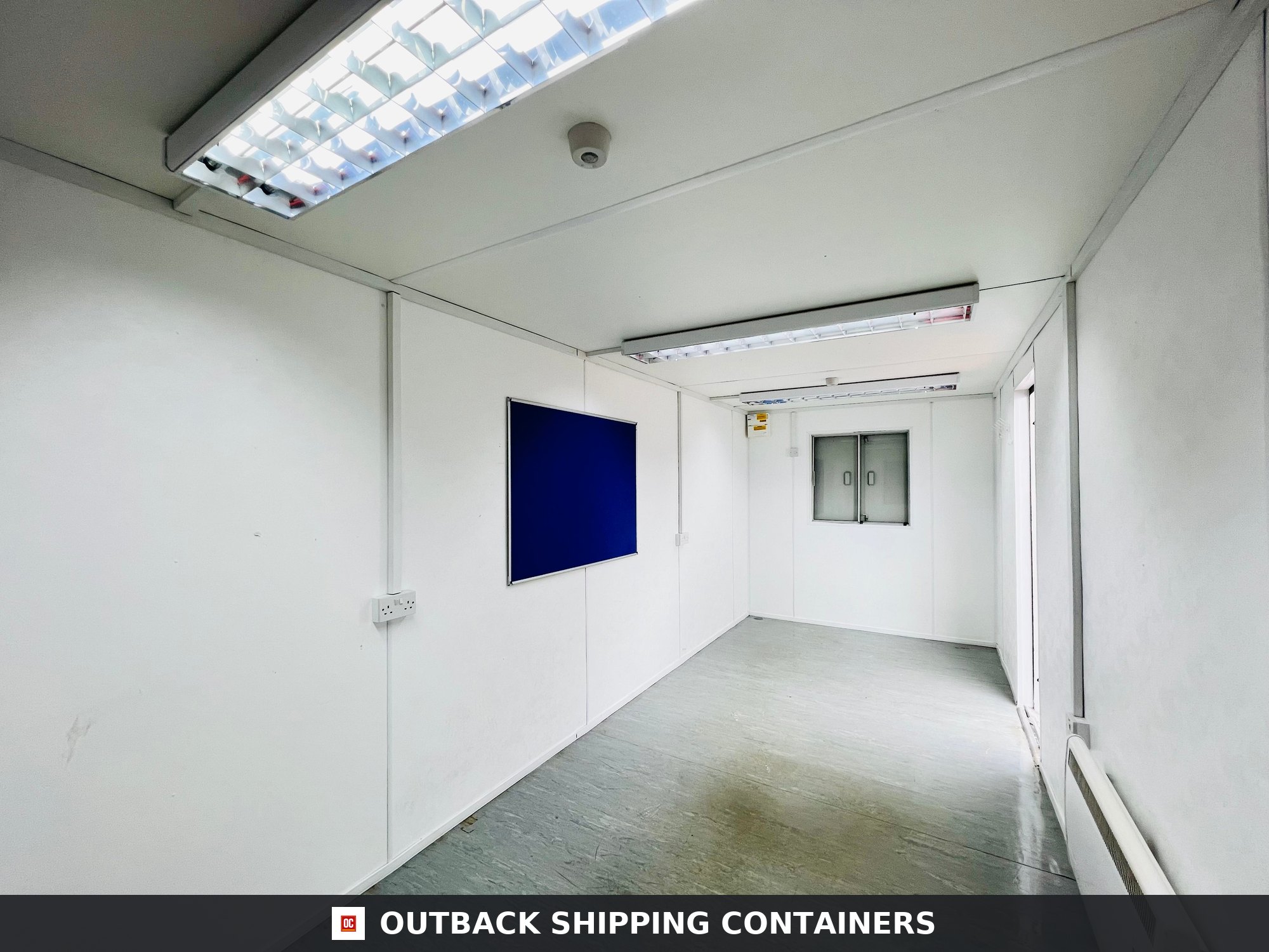 20x8ft for Sale — Rear Exterior View | Outback Shipping Containers 20x8ft — Office — Open Plan — Portable Anti-Vandal Building — Site Accommodation - image 4