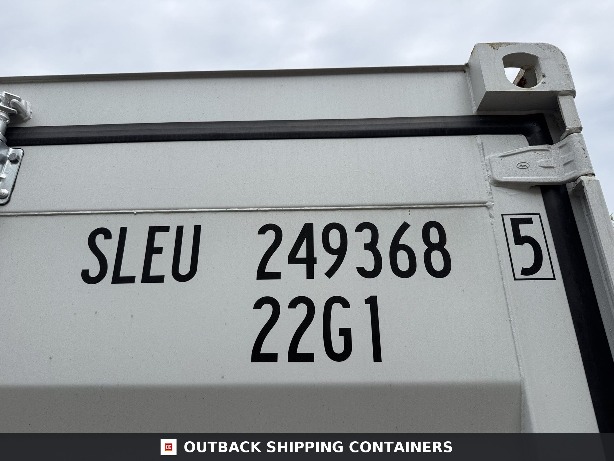 20ft New Shipping Container – Wind & Watertight – Gray — 20ft — new (image 2 of 12)