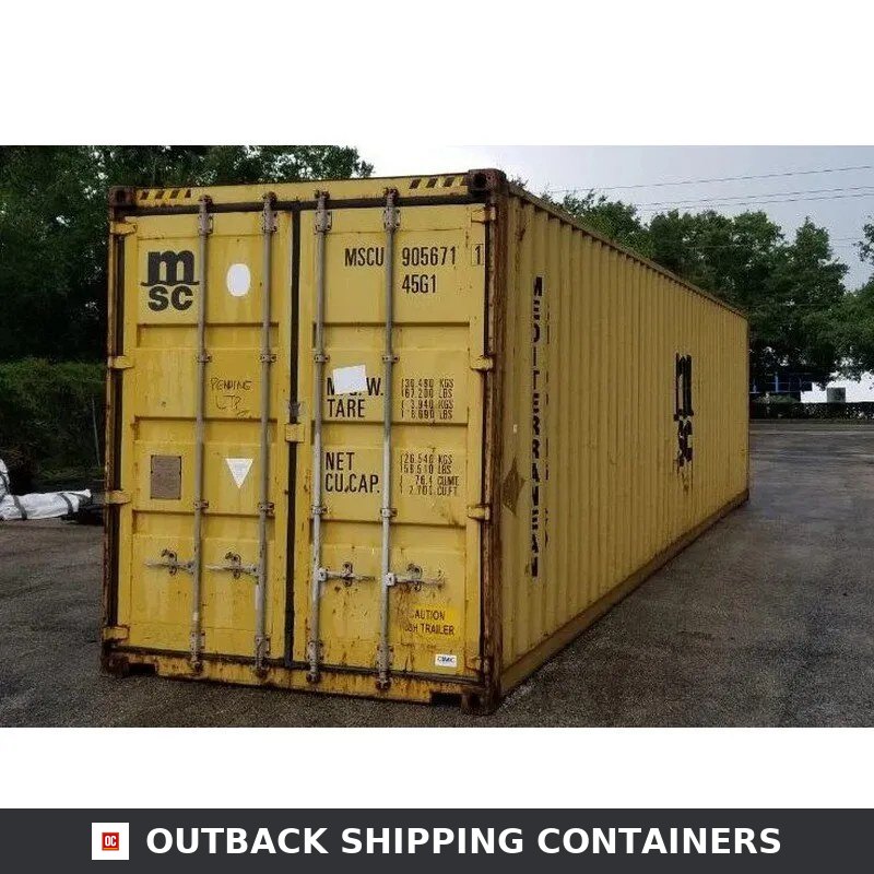 40 Ft HC Used Shipping Containers High Cube Wind And Watertight — Outback Shipping Containers storage container
