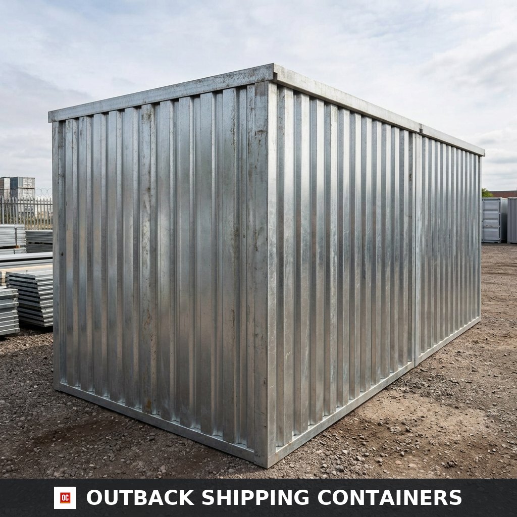 3M X 4.2M Side Linked Flat Pack Container Bundle (Galvanised) — new — storage containers (image 5 of 6)