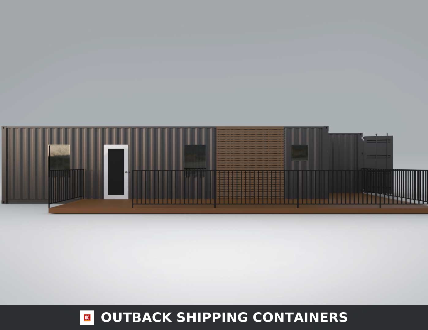 Luxury 2 Bedroom Shipping Container Home | The Clark | Two 40ft — Three-Quarter Angle View Luxury 2 Bedroom Shipping Container Home | The Clark | Two 40ft Containers — 40ft — new (image 3 of 19)