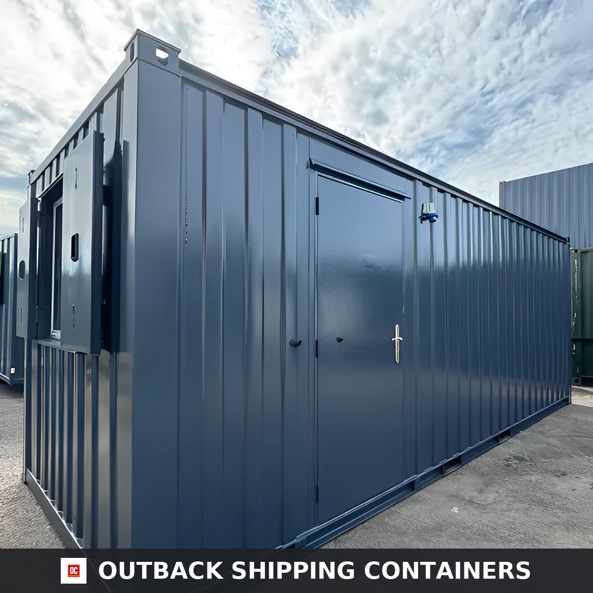 21ft x 8ft Custom Cabin Office / Canteen | Picture Windows | Portable — Side Profile View 21ft x 8ft Custom Cabin Office / Canteen | Picture Windows | Portable Building — 20ft — new (image 2 of 12)