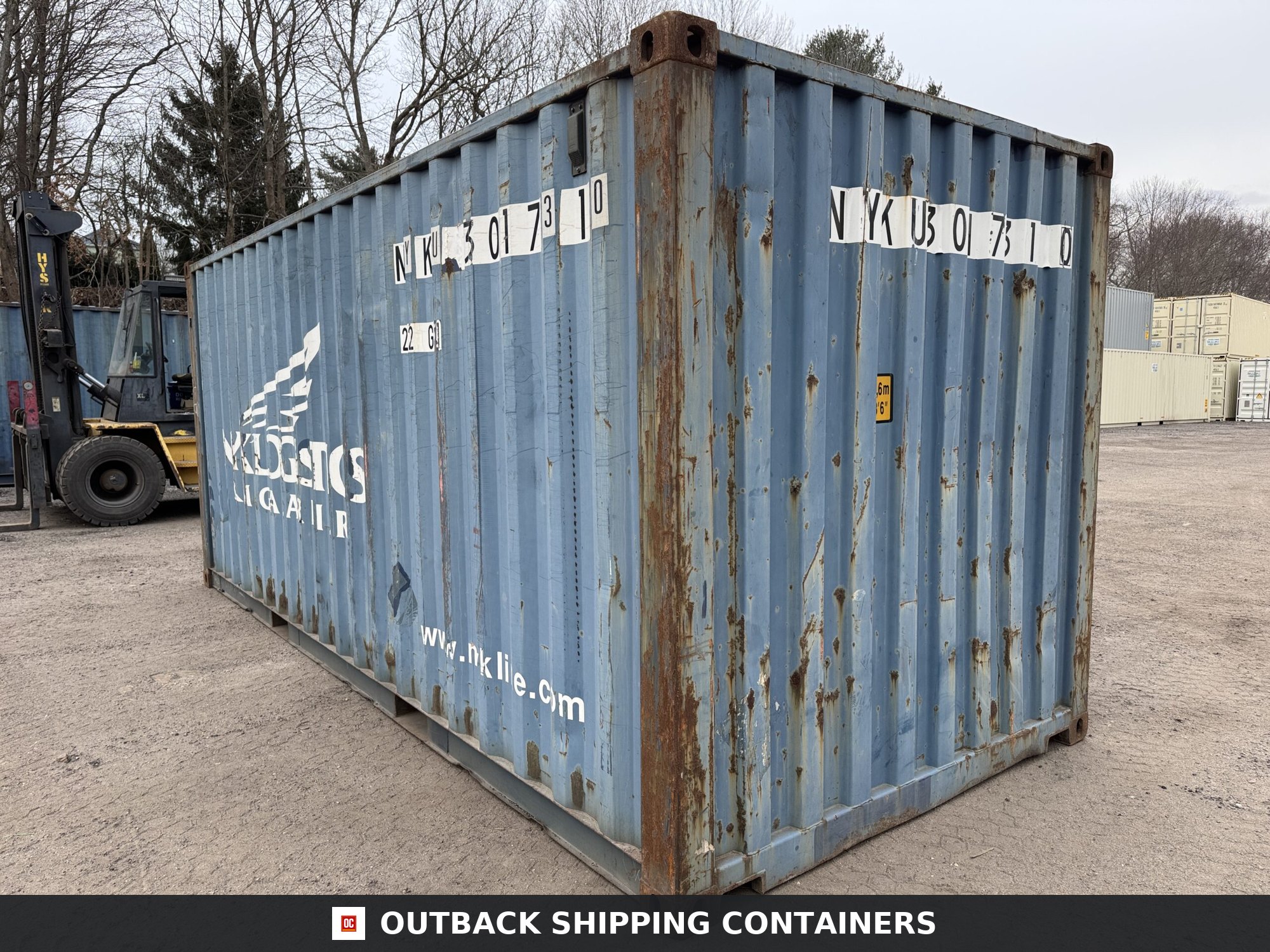 20ft Used Shipping Container – Wind & Watertight – Blue — 20ft — used (image 8 of 12)