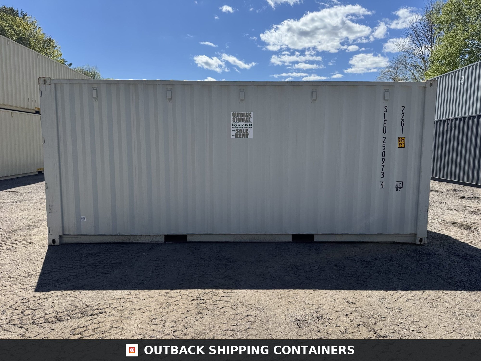 20ft New Shipping Container – Wind & Watertight – Gray — 20ft — new (image 9 of 12)