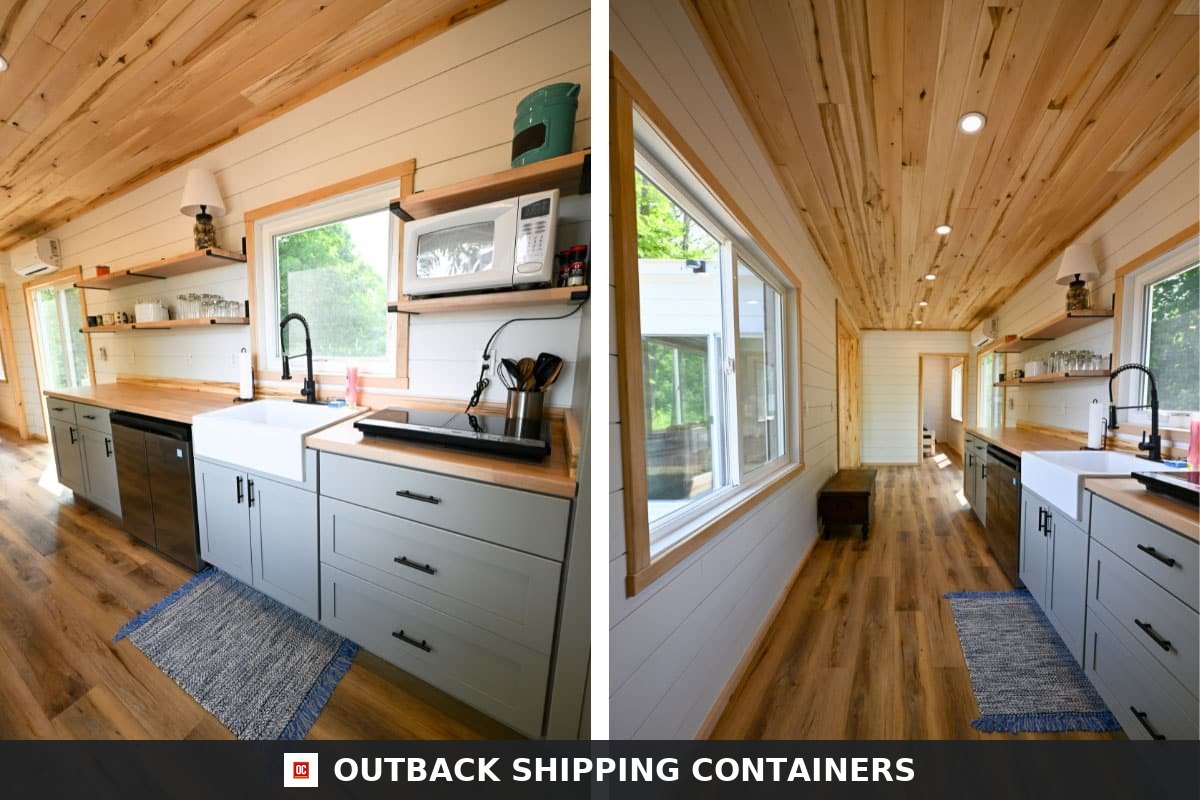 Luxury 2 Bedroom Shipping Container Home | 40ft + 20ft Modern — Three-Quarter Angle View Luxury 2 Bedroom Shipping Container Home | 40ft + 20ft Modern Container House | The Fulton — 20ft — new (image 3 of 14)