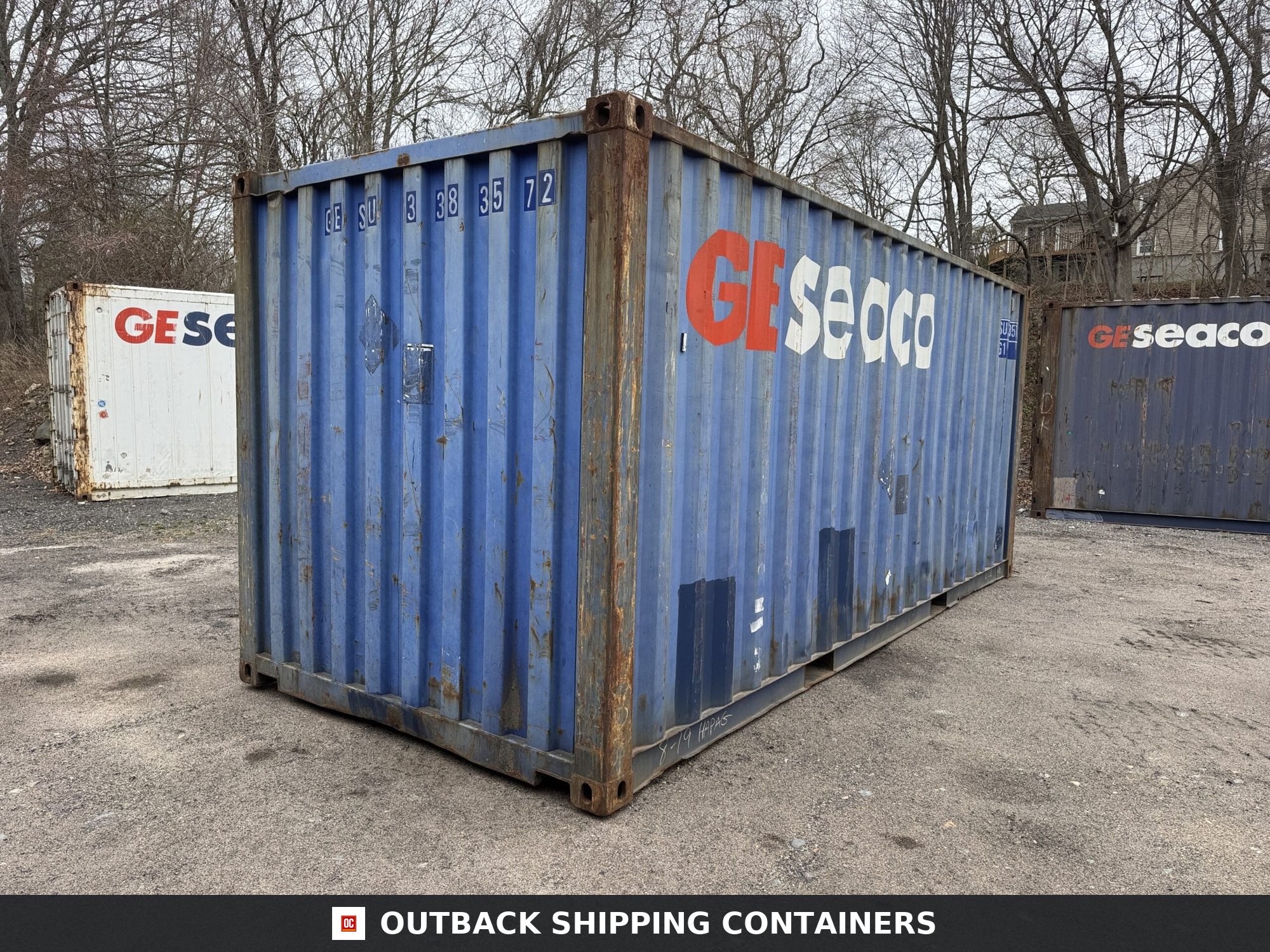 20ft Used Shipping Container – Wind & Watertight – Blue — 20ft — used (image 10 of 12)