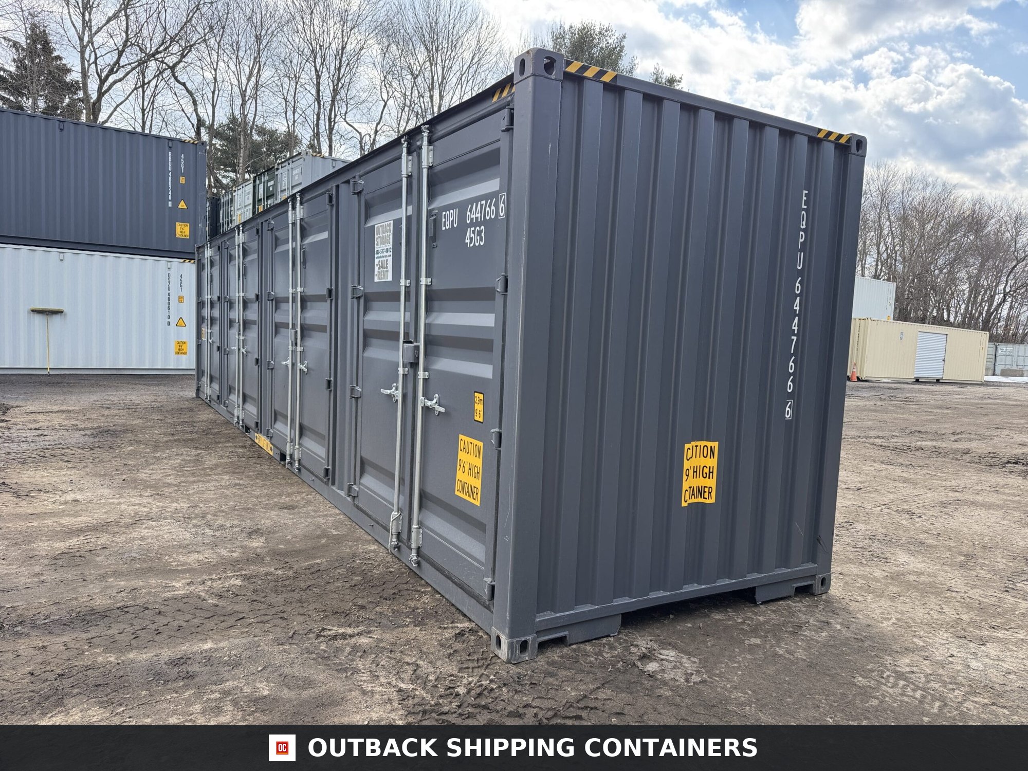 40ft New High Cube Shipping Container for Sale — Corner Casting and Frame Detail 2 40ft New High Cube Shipping Container – Wind & Watertight – Dk Gray — 40ft — new (image 10 of 12)