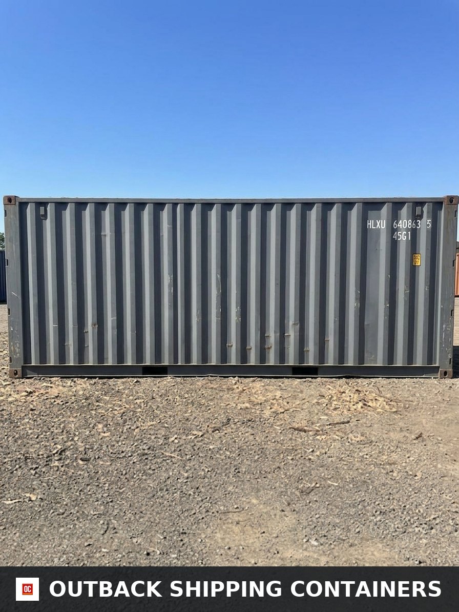 Used 40ft Cargo Container Double Doors 40′ x 8′ x 8′ 6″ for Sale — Rear Exterior View Used 40ft Cargo Container Double Doors 40′ x 8′ x 8′ 6″ — 40ft — used — storage containers (image 4 of 4)