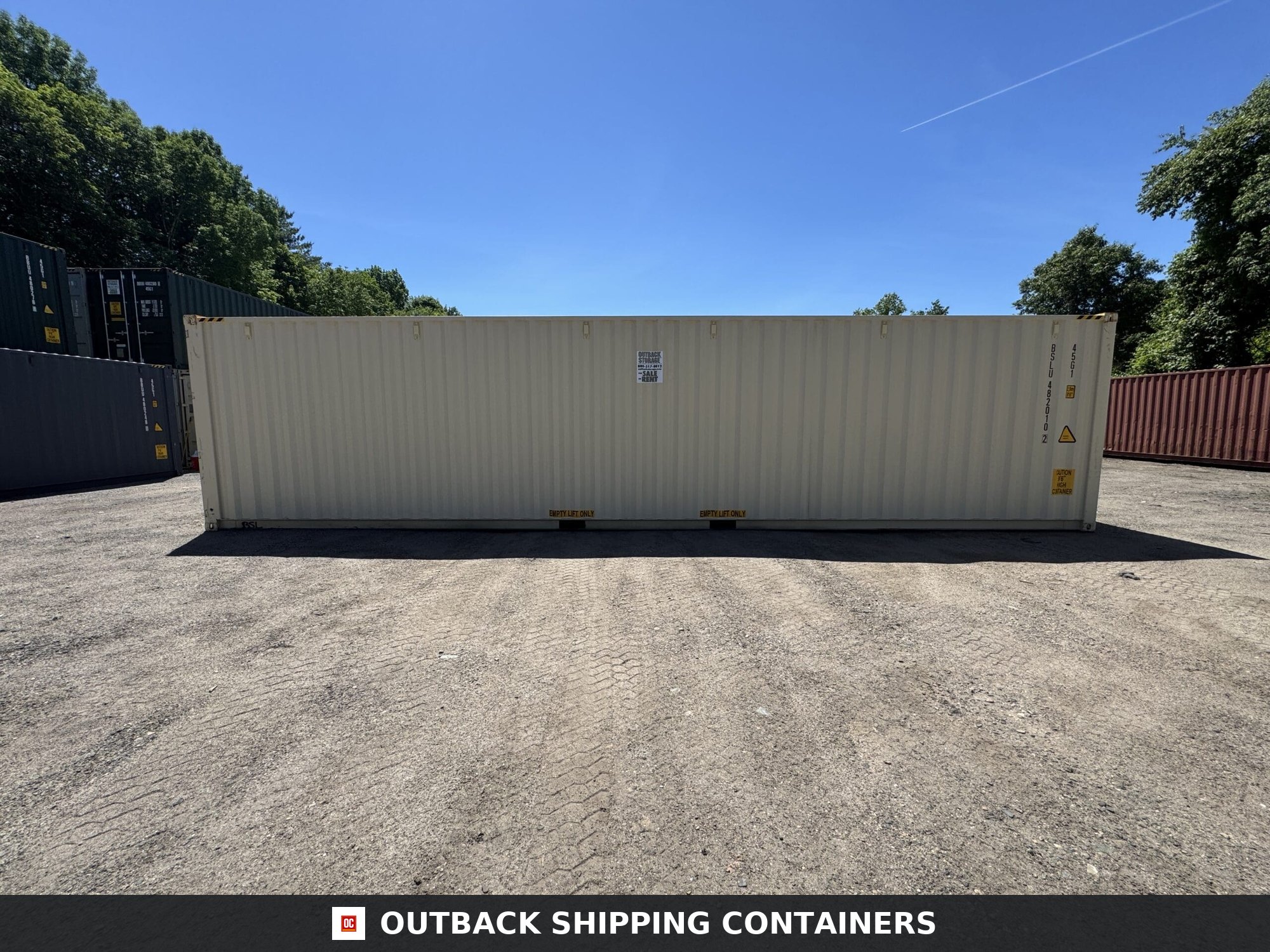 40ft New High Cube Shipping Container – Wind & Watertight – Beige — 40ft — new (image 9 of 12)