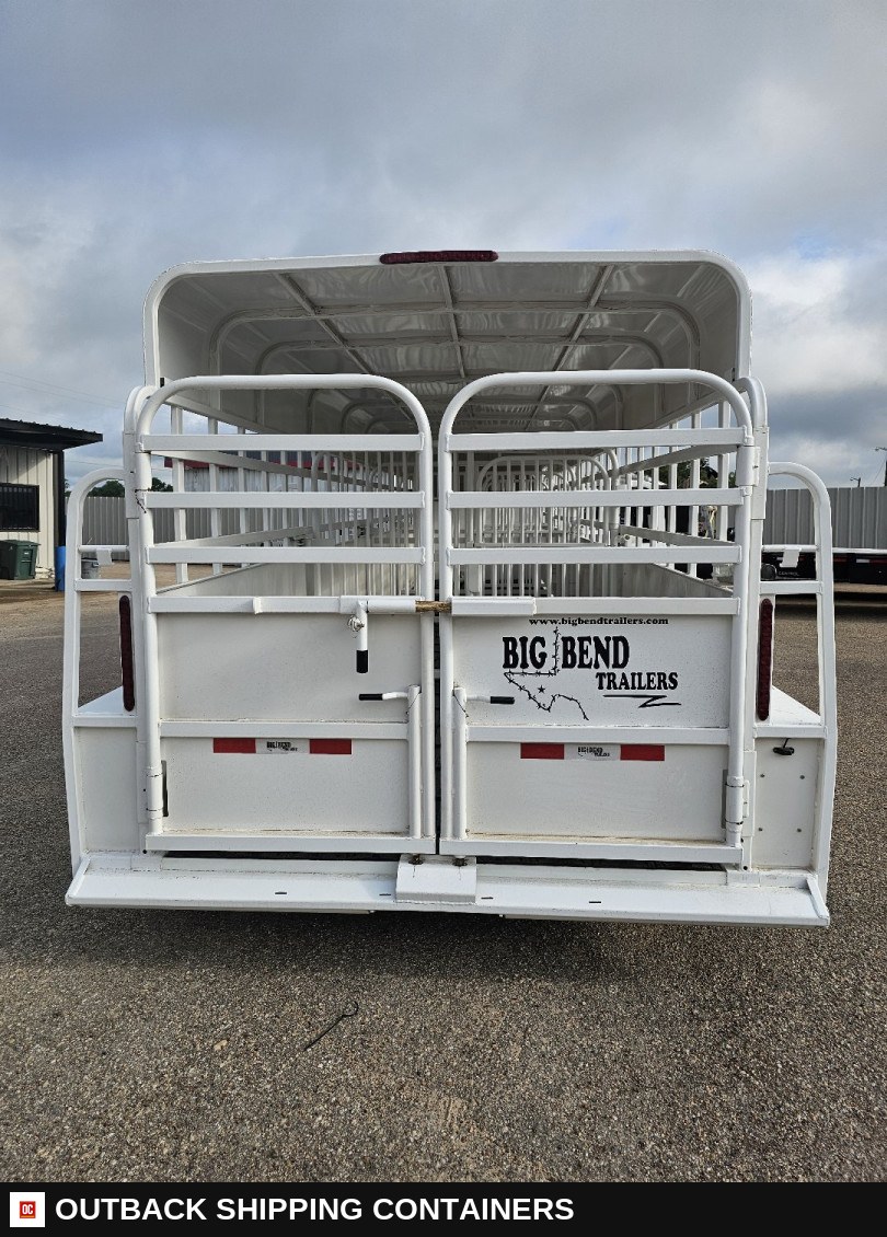 2025 Big Bend 6’8"X32' Stock / Stock Combo Trailer — Undercarriage, Axles And Suspension | Outback Shipping Containers 2025 Big Bend 6’8"X32' Stock / Stock Combo Trailer for sale — undercarriage, axles and suspension